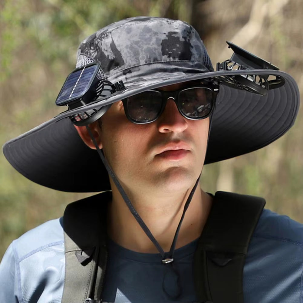 BreezeGuard Solar Fan Hat