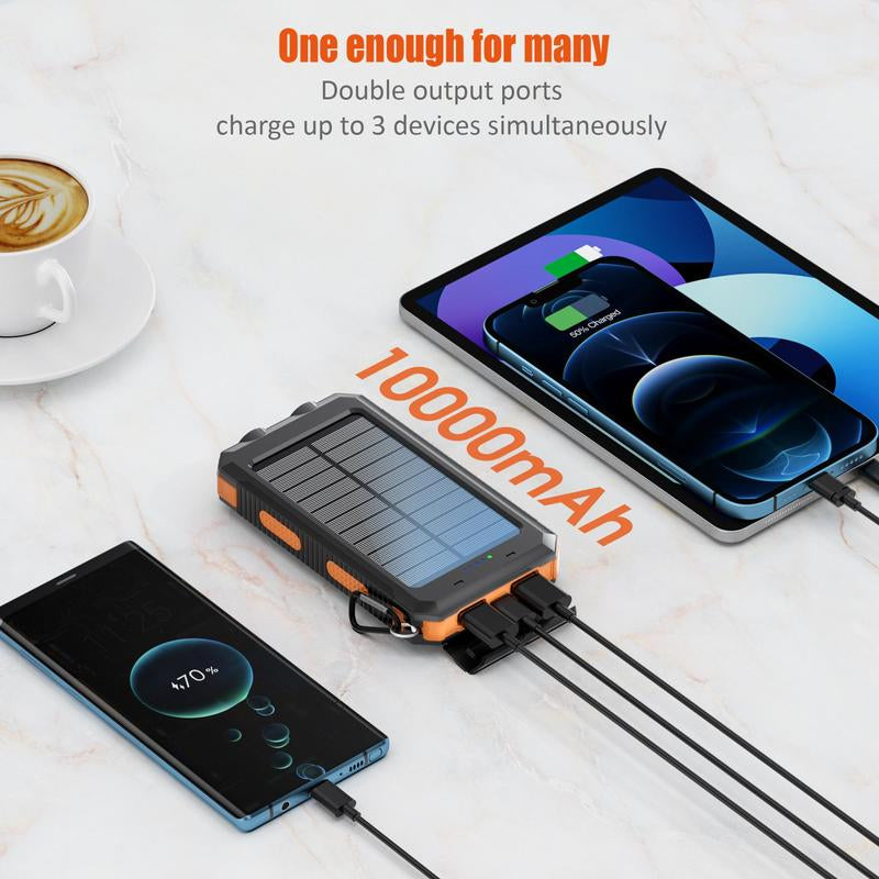 10000mAh Solar Power Bank