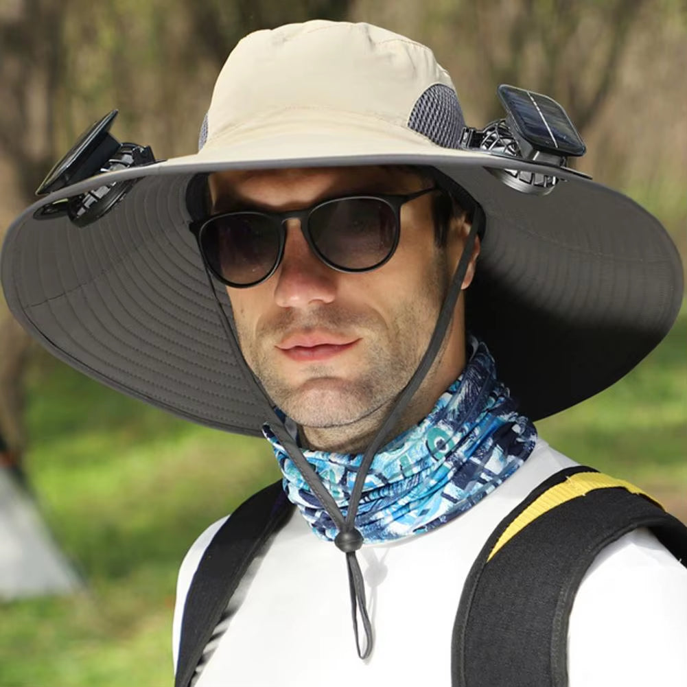 BreezeGuard Solar Fan Hat