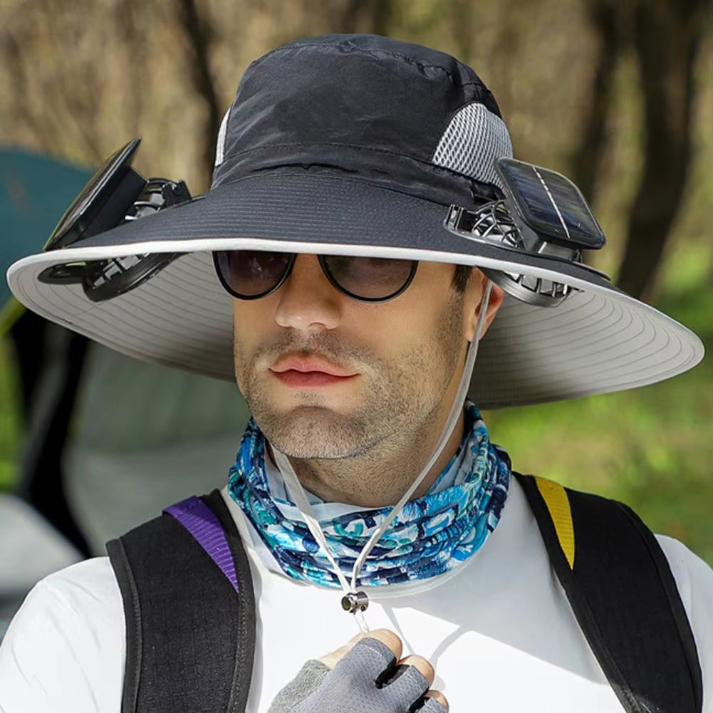 BreezeGuard Solar Fan Hat