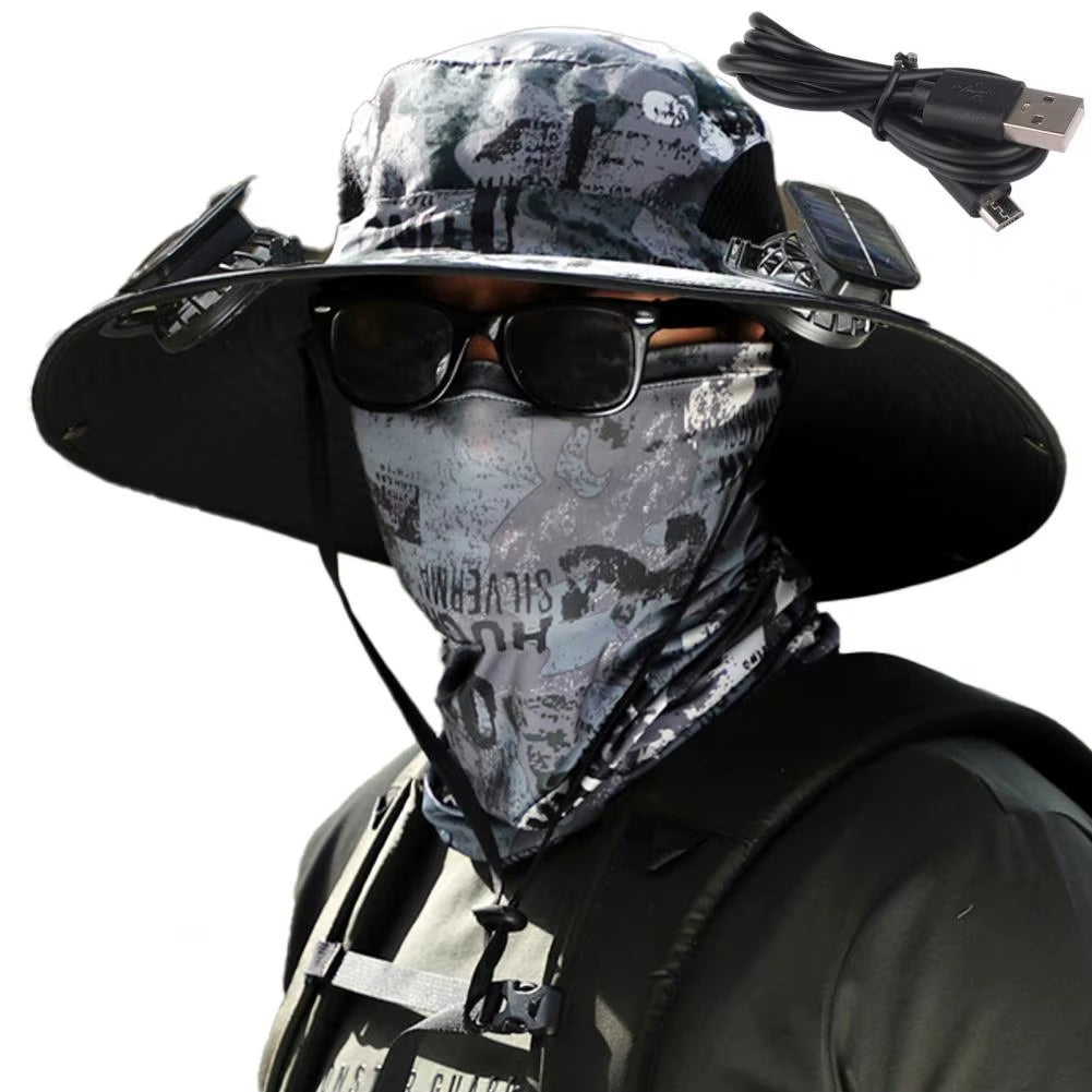 BreezeGuard Solar Fan Hat