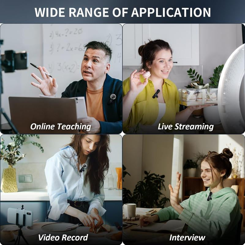 2-Pack Wireless Lavalier Clip