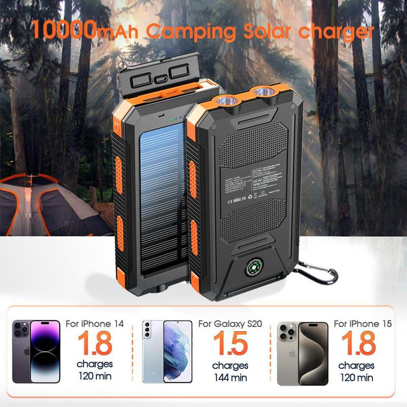10000mAh Solar Power Bank