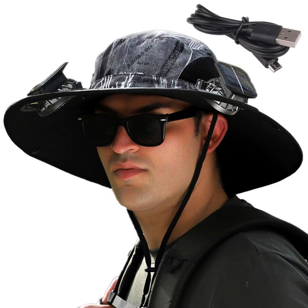 BreezeGuard Solar Fan Hat 