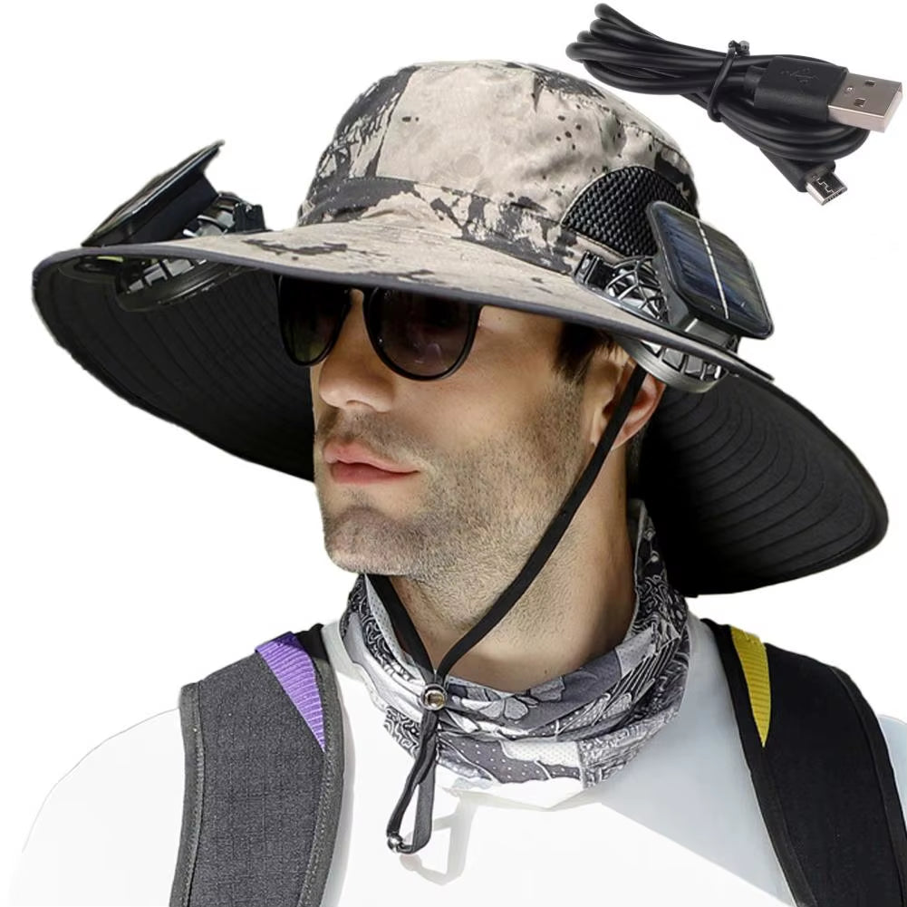 BreezeGuard Solar Fan Hat 