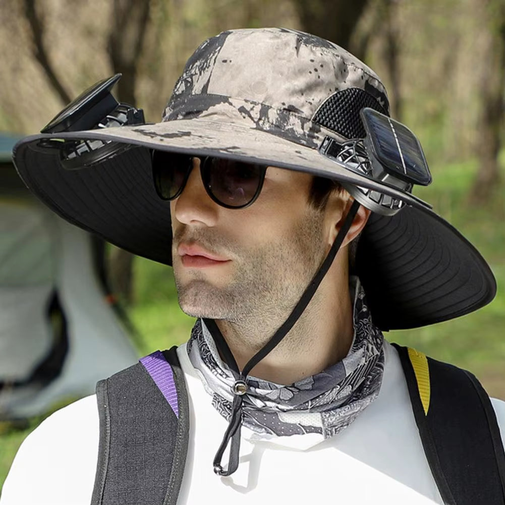 BreezeGuard Solar Fan Hat 